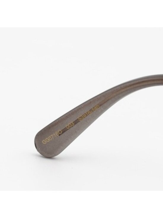 Gucci GG0716O 003 Eyeglasses Grey 53mm Rectangle Frame main image 5
